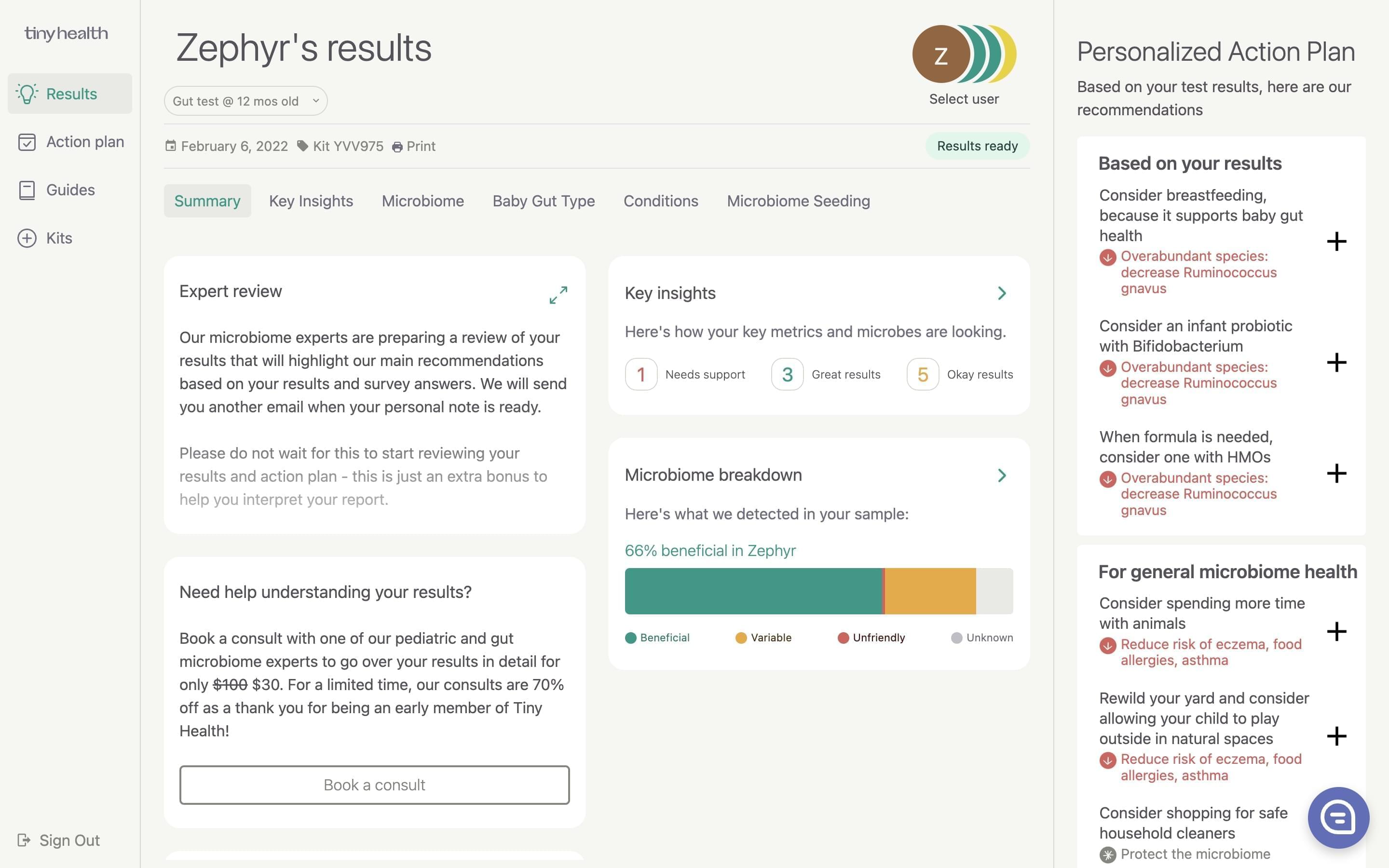 Tiny Health Dashboard